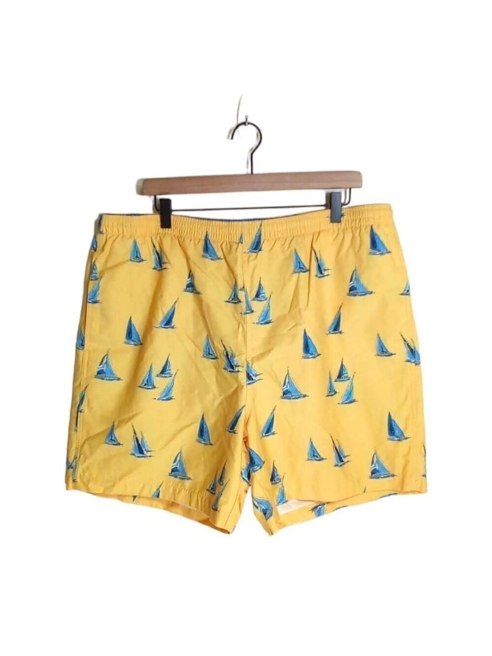 Nautica Men's Nautical Boat Themed Swim Trunks Size L